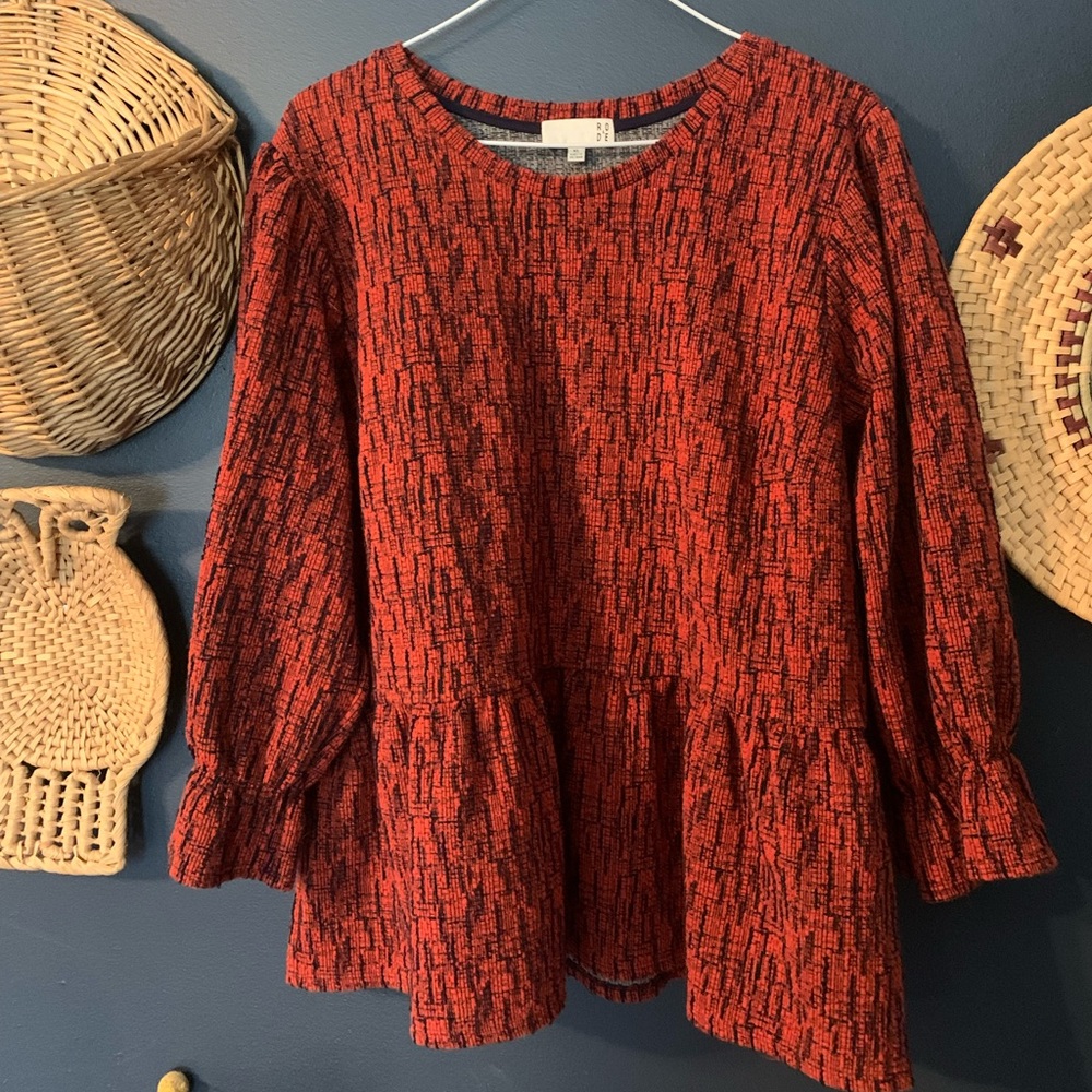 Ro & De Anthropologie Peplum top